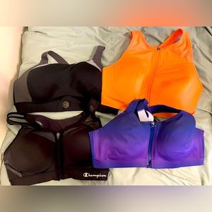 Lot of sport bras sizes 36c and large